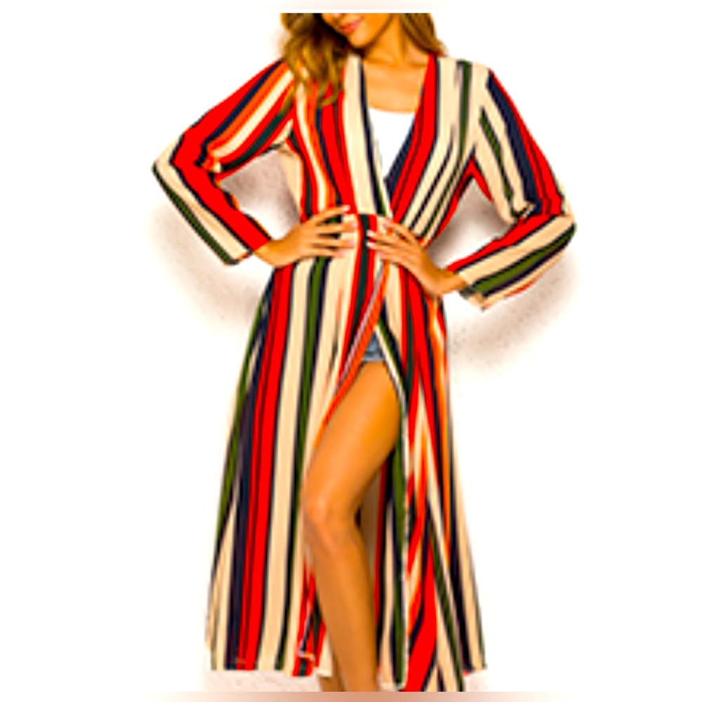 ICE dress for women long sleeve size XS color trii red blue like new